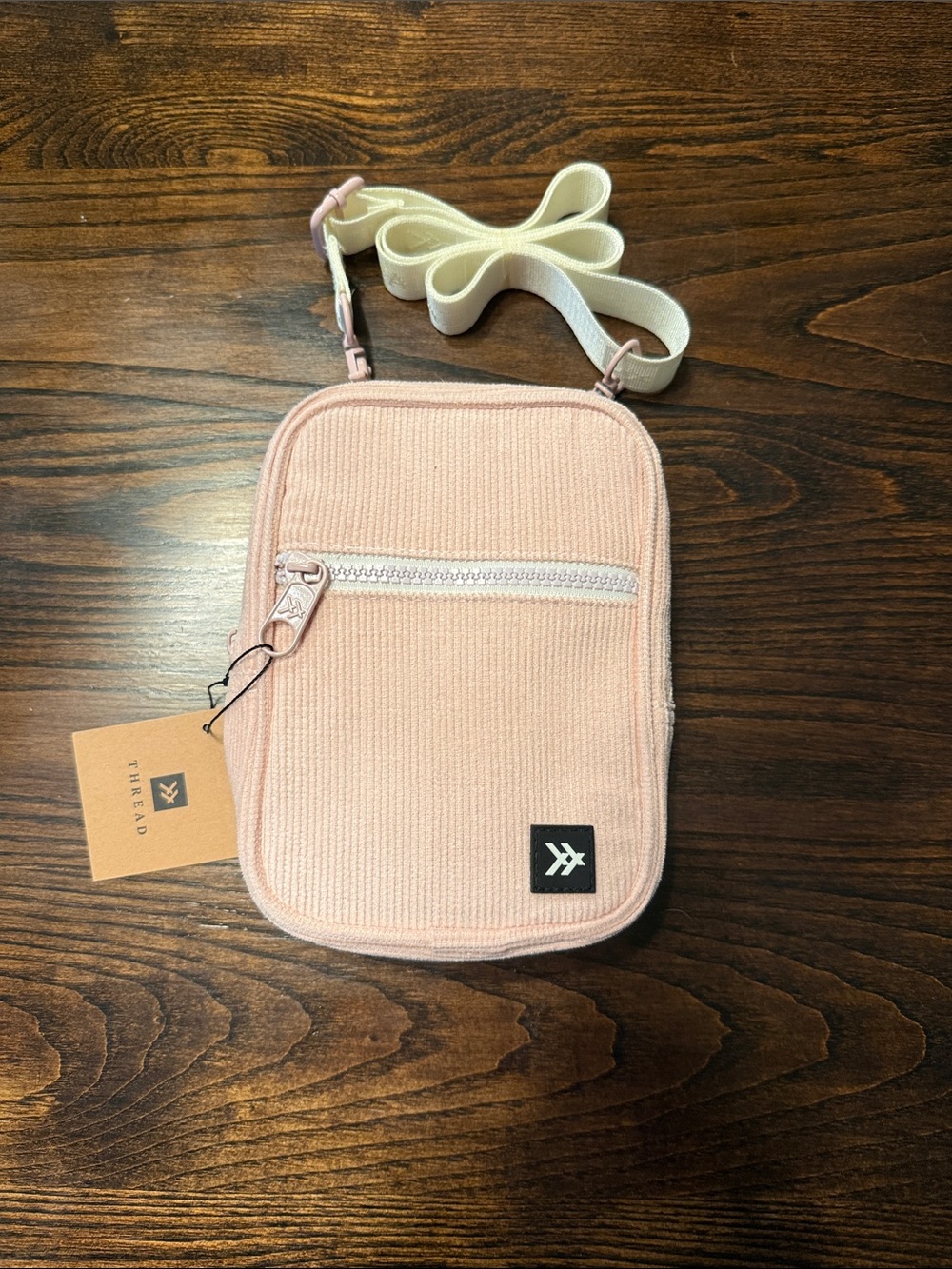 Thread Travel Crossbody Bag in Blush Pink